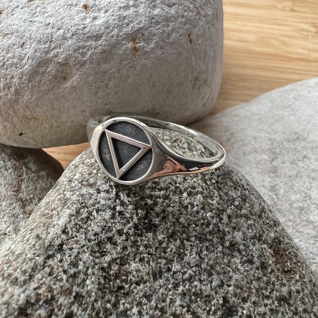 Sober Signet - Handcrafted AA Silver Ring