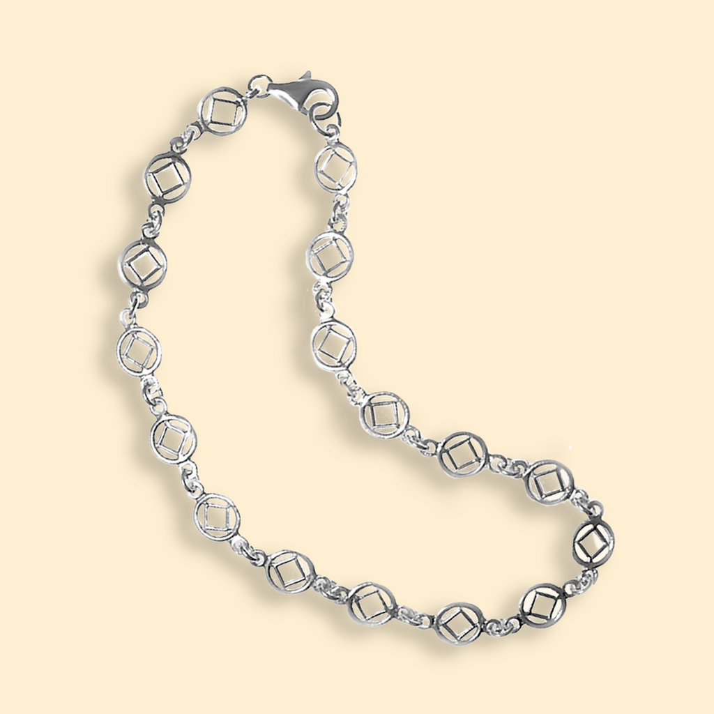 Spiritual NA Twist - Sterling Silver Continuous Twist Wire Style NA Bracelet or Anklet