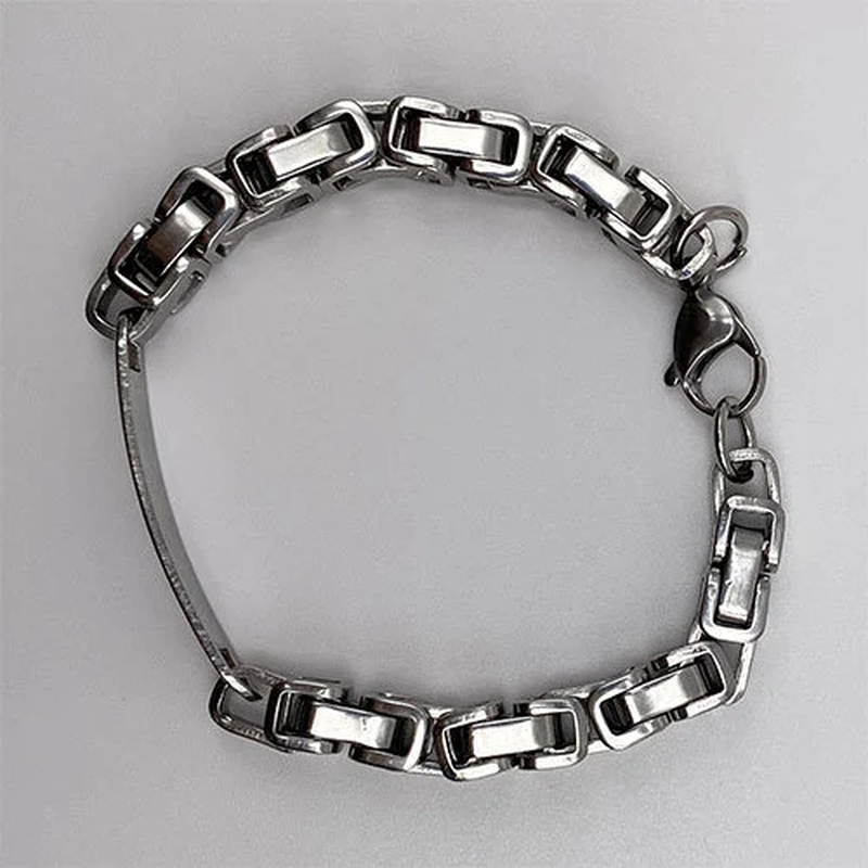 Serene Steel - "One Day at a Time" Men's Bracelet 