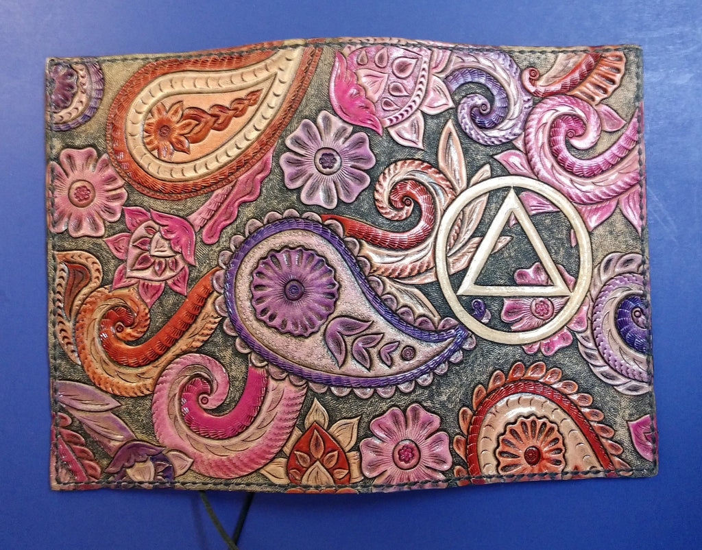 Soft Back Paisley C&T Leather Cover for AA Big Book